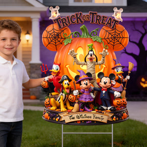 Trick Or Treat Spooky Yard Sign - Personalized Halloween Gifts For Family 06padh100826