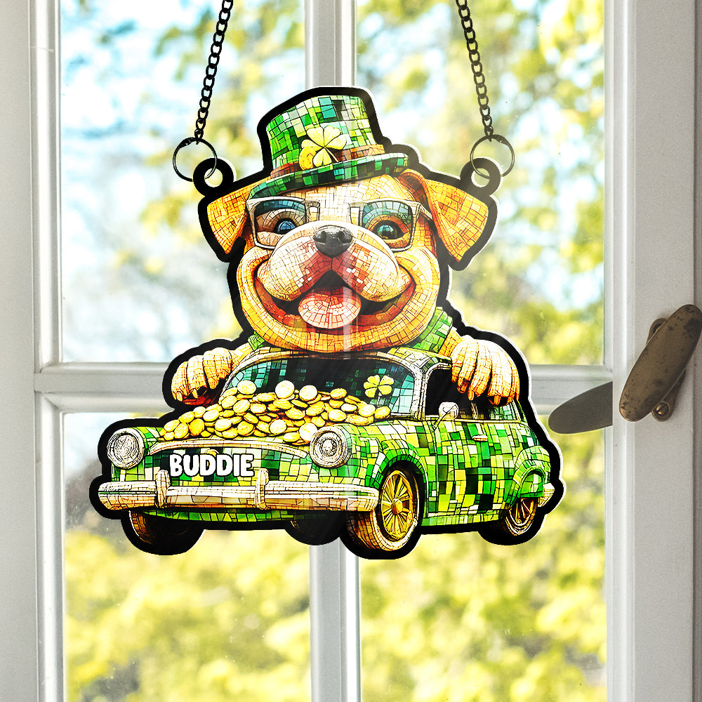 Personalized Gifts For Dog Lover Acrylic Suncatcher Patrick's Day 01XQLU180125-Homacus