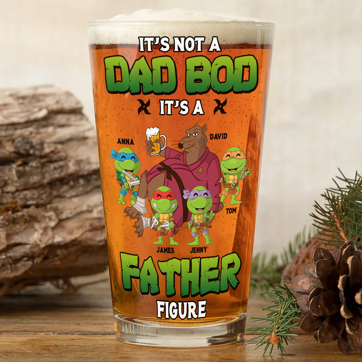 Personalized Gifts For Dad Beer Glass 01natn090524-Homacus
