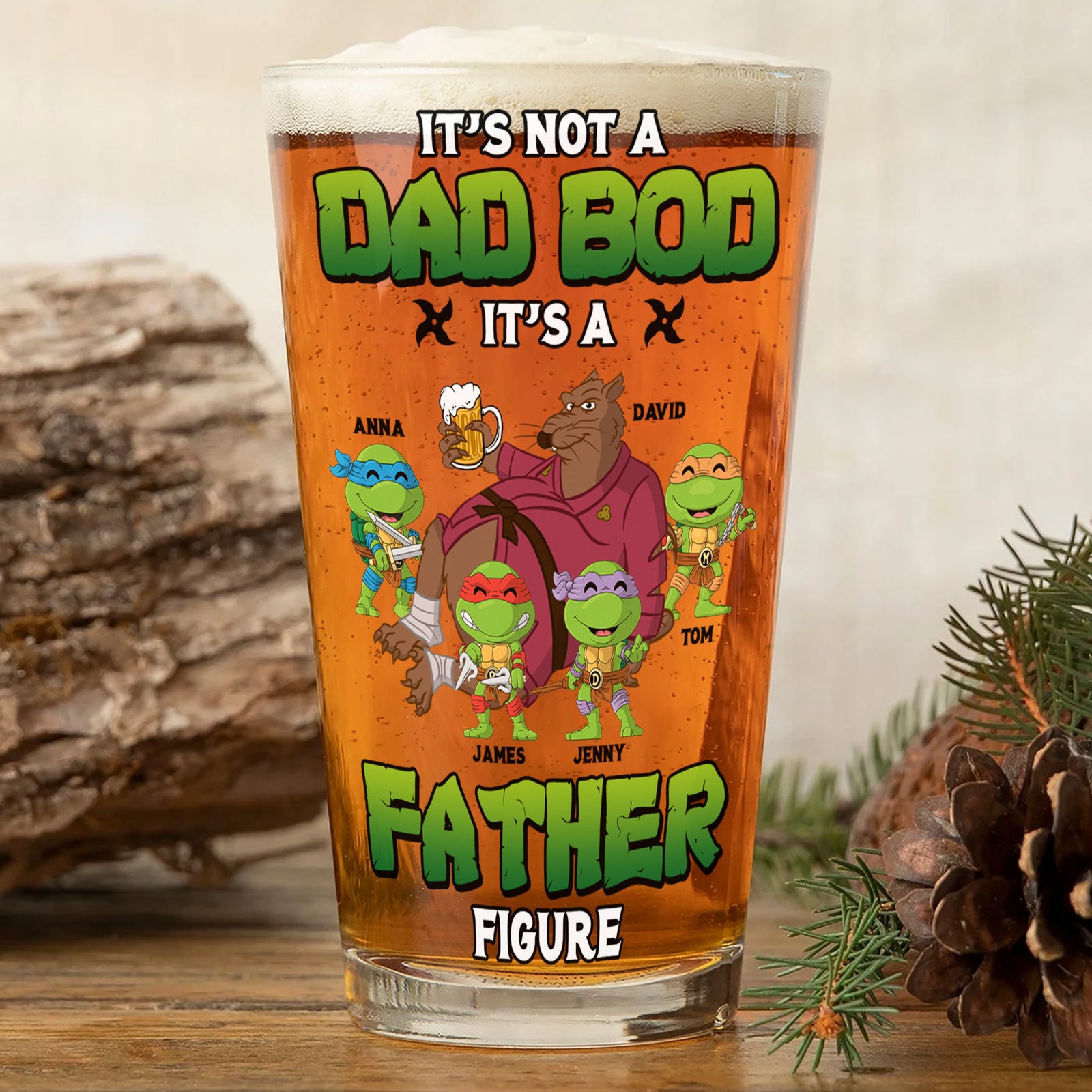 Personalized Gifts For Dad Beer Glass 01natn090524-Homacus