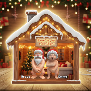 Naughty Old Couple Light Box- Personalized Gift For Couples 04OHLU311025-Homacus