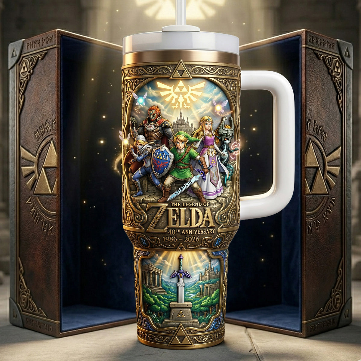 Legendary Adventure 40th Anniversary Tumbler With Handle - Personalized Gifts 02nalu060426-Homacus
