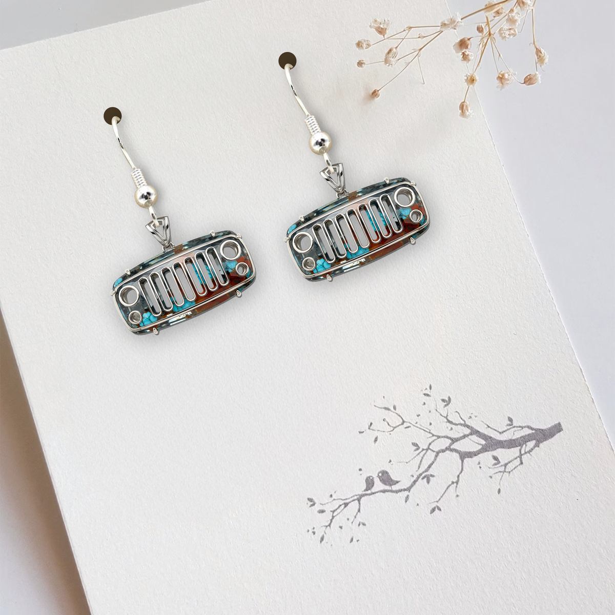 Off-road Aesthetic Earrings - Personalized Gifts For Off-road Girl 04QHLU120725-Homacus