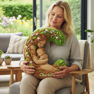 Forest Mom Alphabet Custom Shaped Pillow - Personalized Gifts For Mother 01huta221225-Homacus