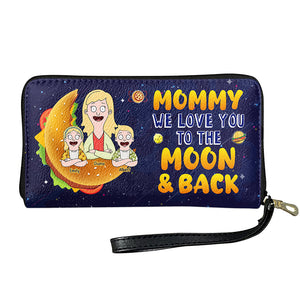 Personalized Gifts For Mom Twill Faux Leather Wallet 02kaqn070325hg-Homacus