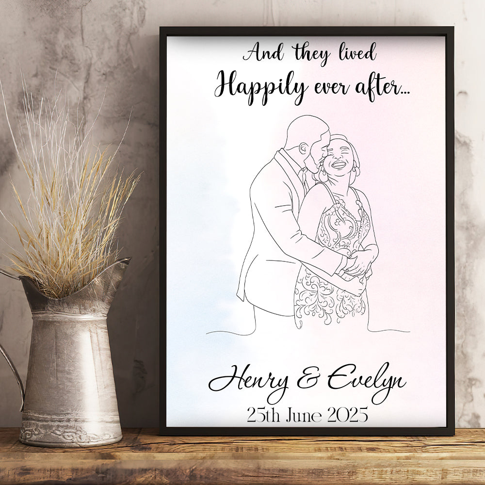 Line Art Couple Canvas - Custom Photo Gifts For Couple 01pgta080825-Homacus