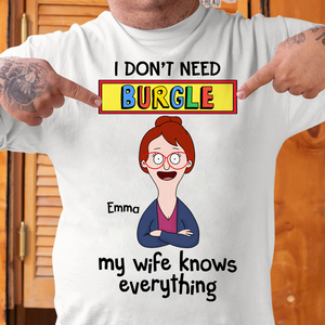 Personalized Gifts For Husband Shirt 01ohpu050325hg My Wife Knows Everything-Homacus