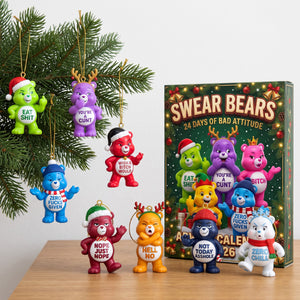Colorful Naughty Bears Advent Calendar Blind Box - Personalized Christmas Gifts 04natn291026-Homacus