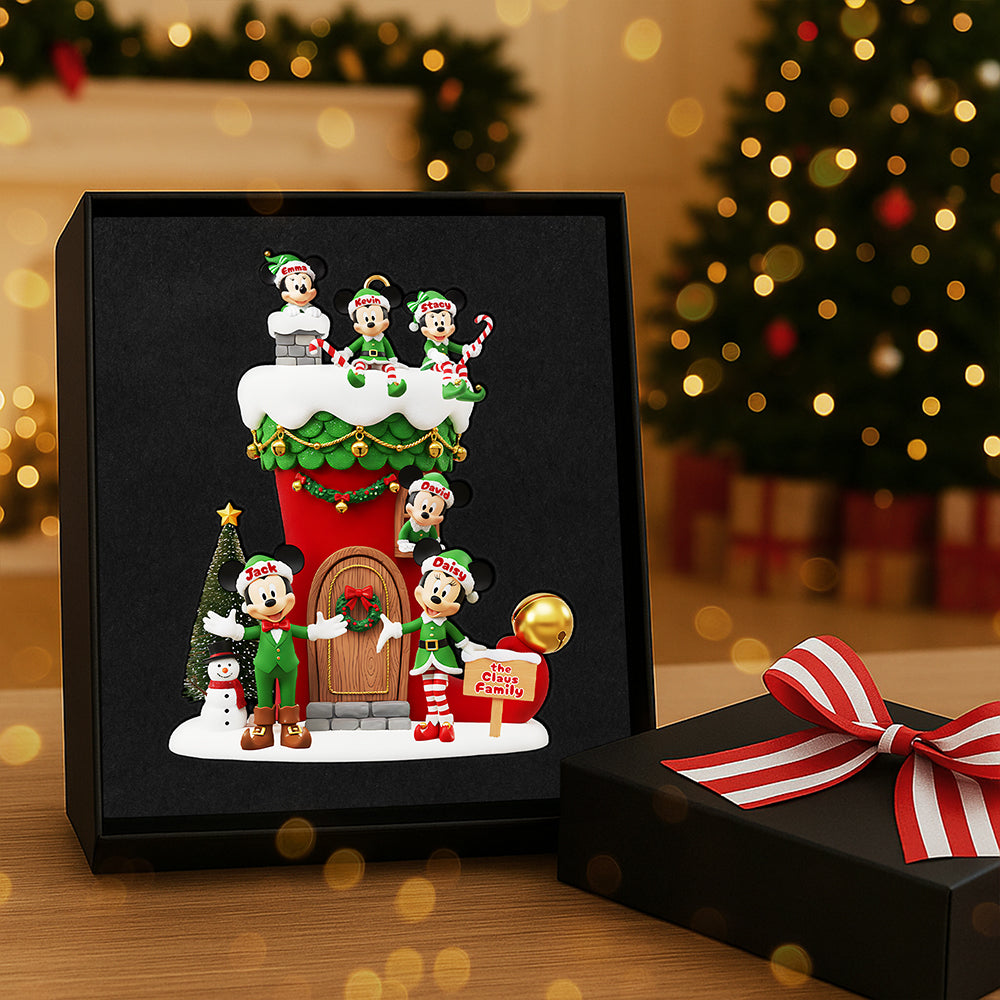 Personalized Gifts For Christmas, Elf Family Acrylic Ornament 01tota021025-Homacus