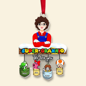 Personalized Christmas Gifts For Super Grannio Acrylic Ornament 02KAMH091024PA-Homacus