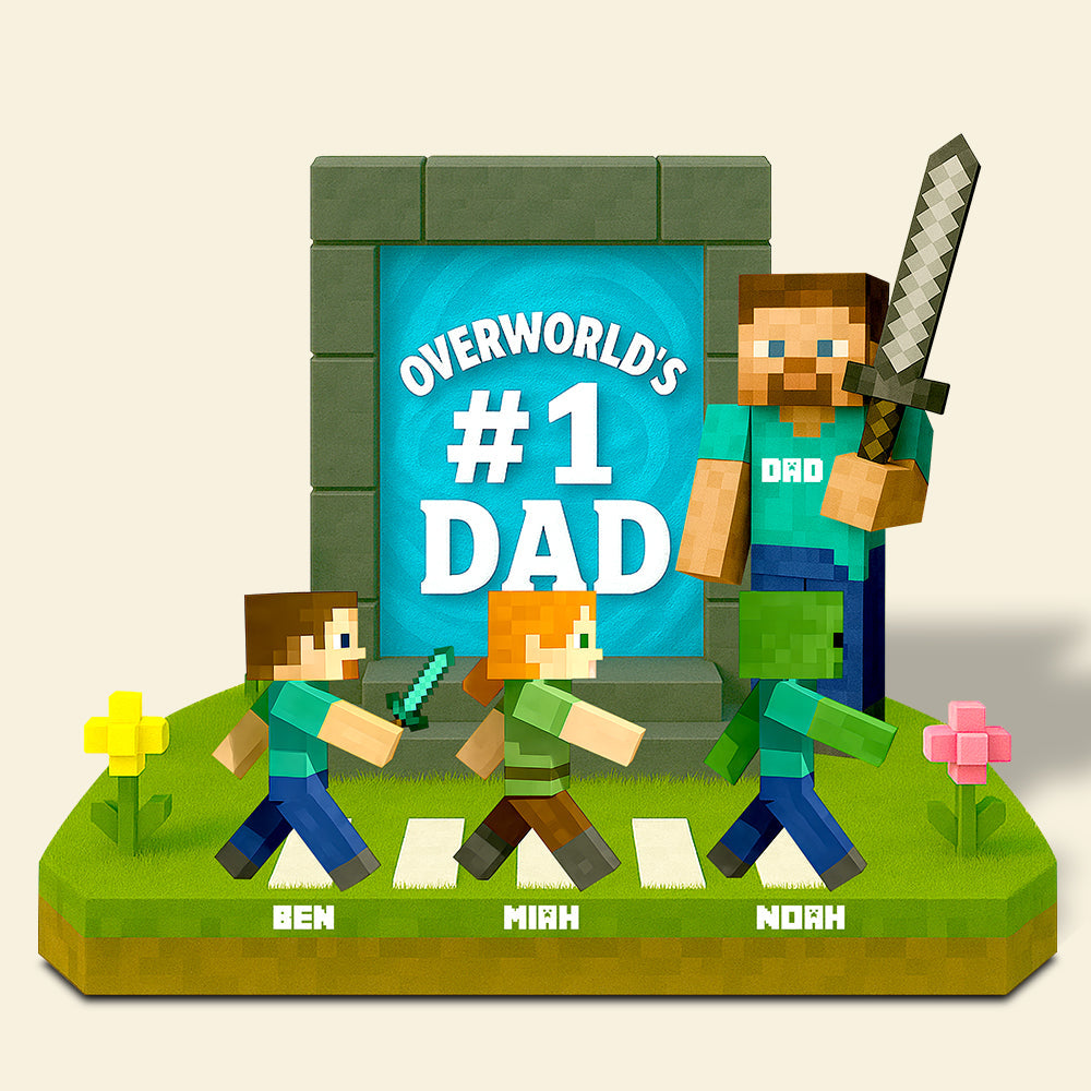 #1 Dad Acrylic Plaque - Personalized Gifts For Dad 02TGDT030525-Homacus