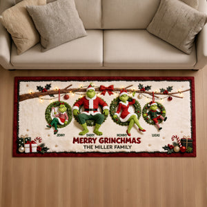 Christmas Monster Family Runner Rug - Personalized Gifts For Family Runner Rug 02TOTN050926-Homacus