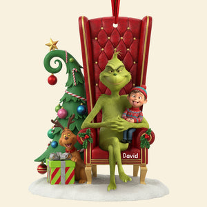 Funny Green Monster Christmas Ornament - Custom Photo Gifts For Kids 03ohqn230925-Homacus