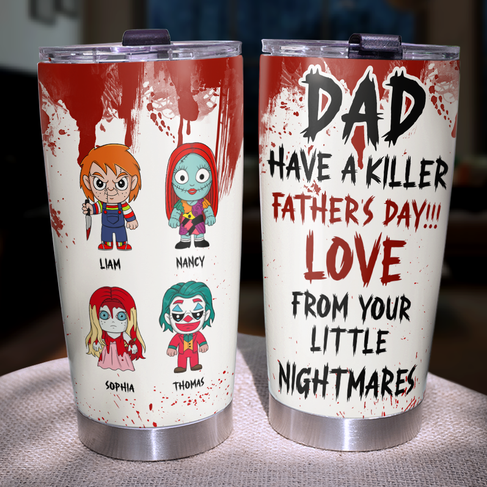 Horror Dad 20oz Tumbler - Personalized Gifts For Dad 03OHPU050525HA-Homacus