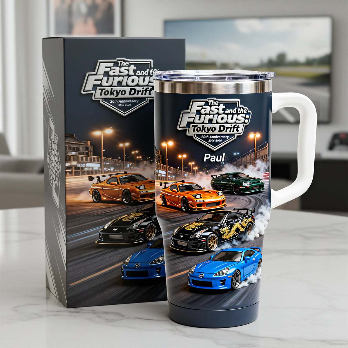 20th Anniversary 40oz Tumbler - Personalized Gifts For Racing Lovers 03kita050326-Homacus