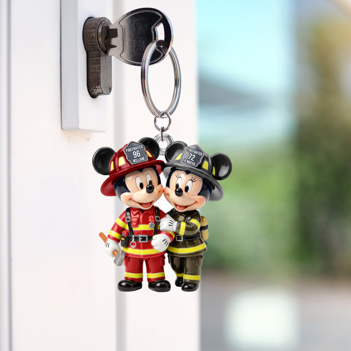 Firefighter Couple Keychain - Personalized Gifts For Couple 01toqn190126-Homacus