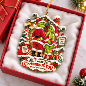 Playful Love Ornament, Personalized Gifts For Couple 04QHQN160926-Homacus