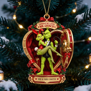 Playful Christmas Couple Ornament - Personalized Gifts For Couple 04hadt230926