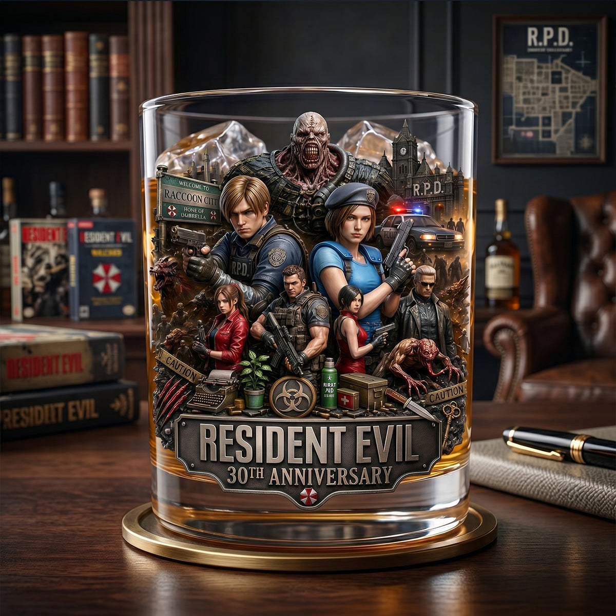 30 Years of Survival Round Glass - Personalized Gifts 04tytn220626-Homacus