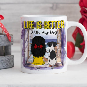 Personalized Gifts For Dog Lovers Coffee Mug 02katn170225hg Life Is Better With My Dogs-Homacus