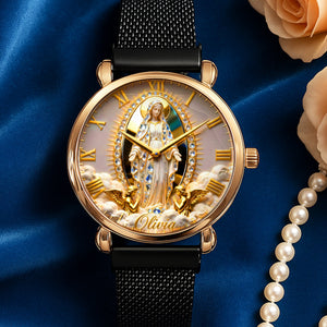 Virgin Mary Mesh Strap Quartz Watch – Personalized Gifts For Christian 04tgqn090126-Homacus