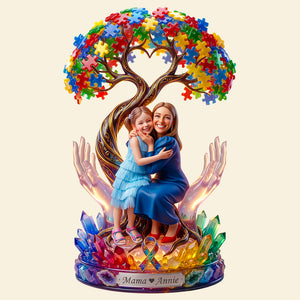 Autism Mom Tree Of Love Light Box - Custom Photo Gifts For Autism Mom 02qhdt270326-Homacus