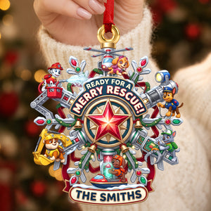 Adorable Puppy Squad Christmas Ornament - Personalized Christmas Gifts 02HADH280826-Homacus