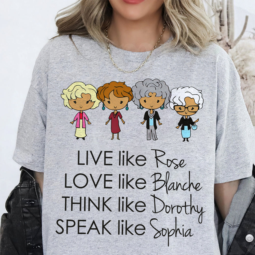 Live Love Think Speak 99acxx050824 Shirt-Homacus