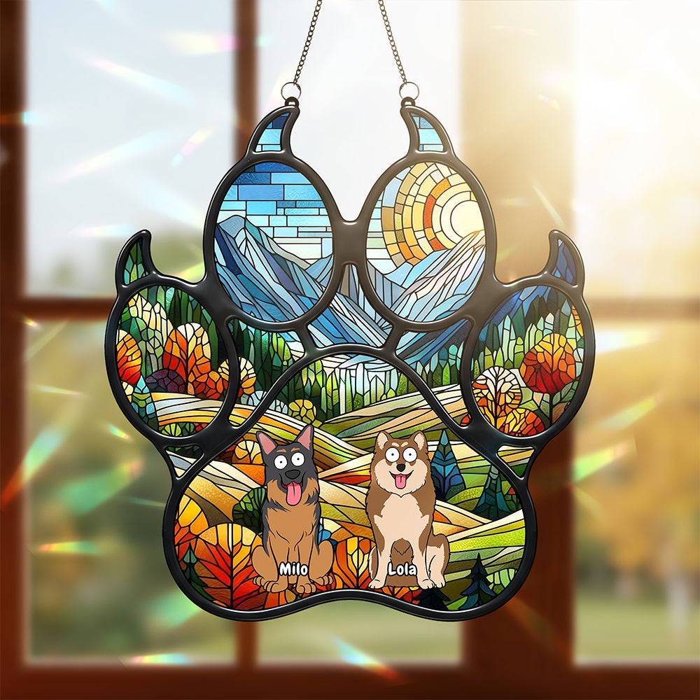 Funny Dog Suncatcher - Personalized Gifts For Dog Lovers 01ohta130825-Homacus
