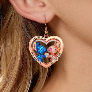 Cute Blue Monsters Earrings - Personalized Gift For Her 05TGQN160625-Homacus