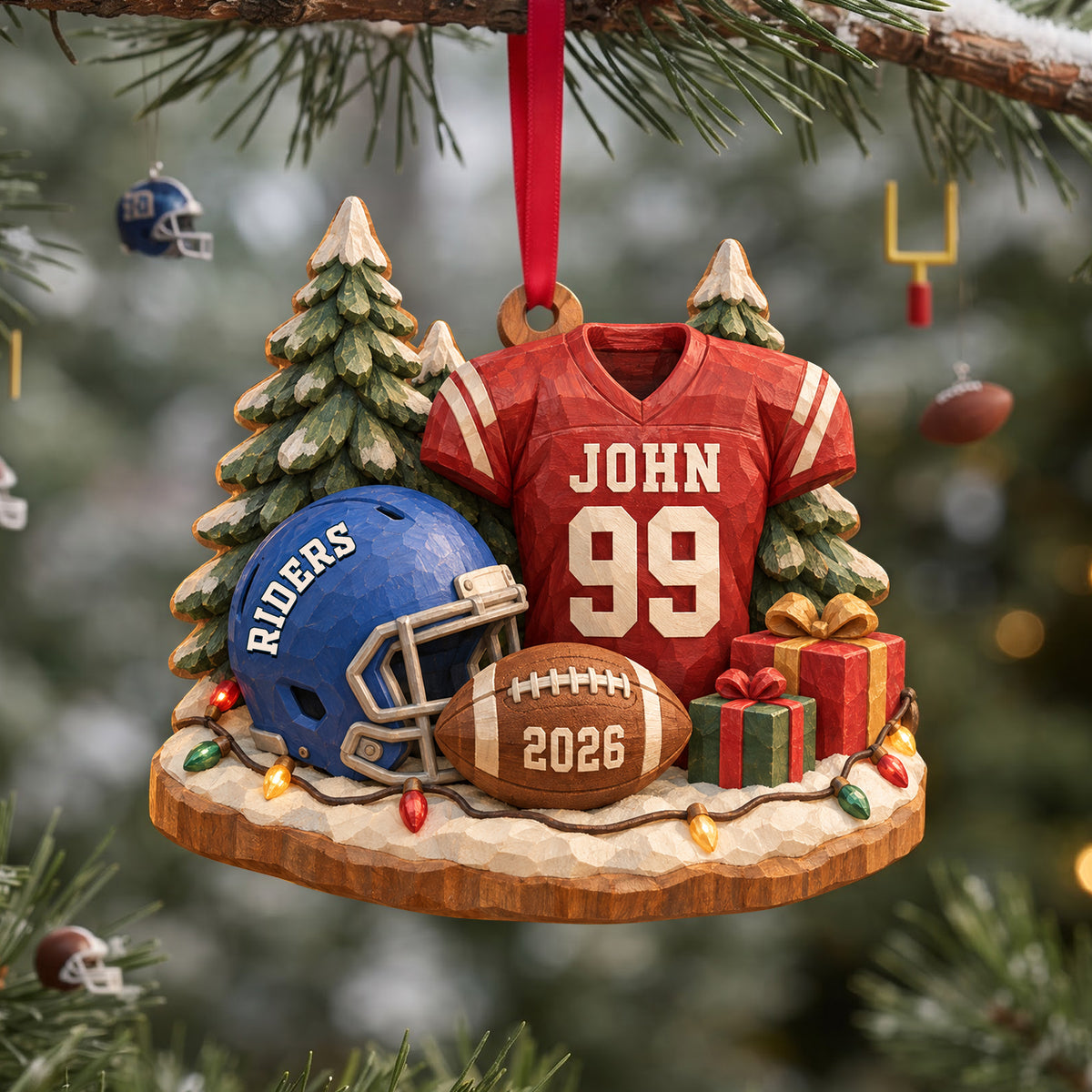 Tackle Season Wood Effect Ornament, Personalized Gifts For Sport Lovers 02qhlu141026-Homacus