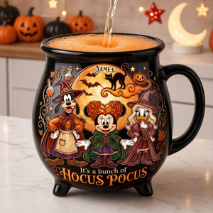 Macabre Spell Sisters Ceramic Cauldron Mug - Personalized Gifts 02palu180826-Homacus