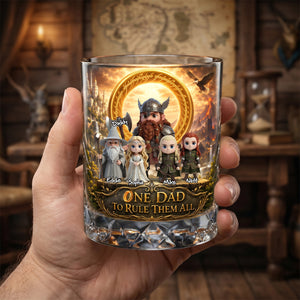Mythic Adventure Dad Glass Mug Personalized Gifts For Dad 04TYDH220526-Homacus