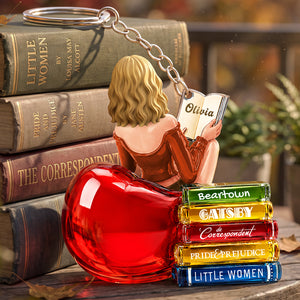 Book Lovers Acrylic Keychain - Personalized Gifts For Her 03ohta150826-Homacus