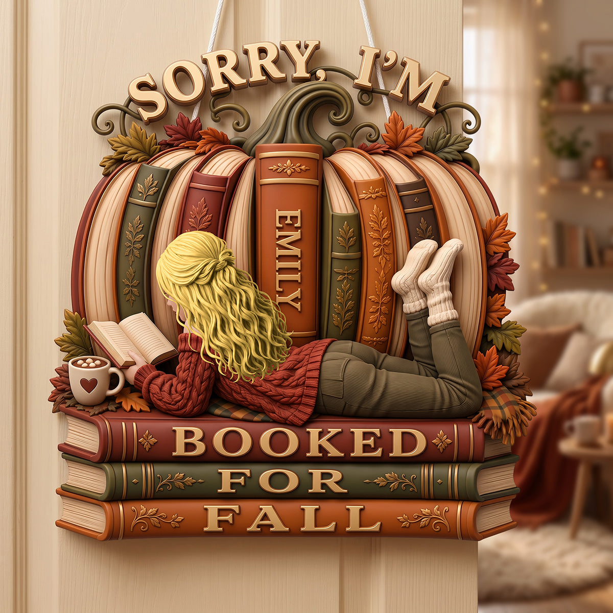 I'm Booked For All Acrylic Sign - Personalized Gifts For Book Lovers 01hata050826