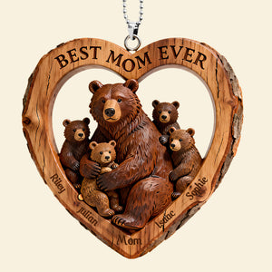 Bear Mom Car Ornament - Personalized Gifts For Mom 03HYDT050226-Homacus