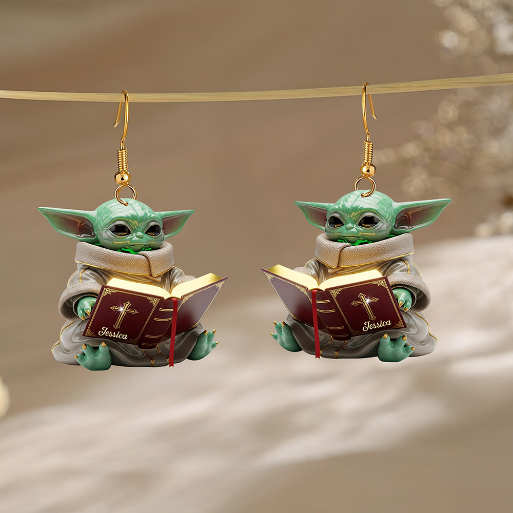 Baby Alien Acrylic Earrings – Personalized Gifts For Christians 03naqn090725-Homacus