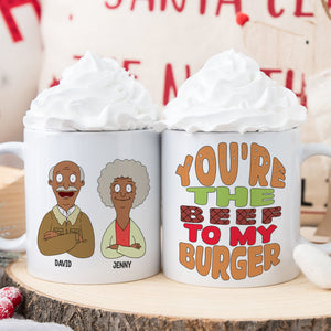 Personalized Gifts For Couple Coffee Mug 02totn101224hg You Are The Beef To My Burger-Homacus