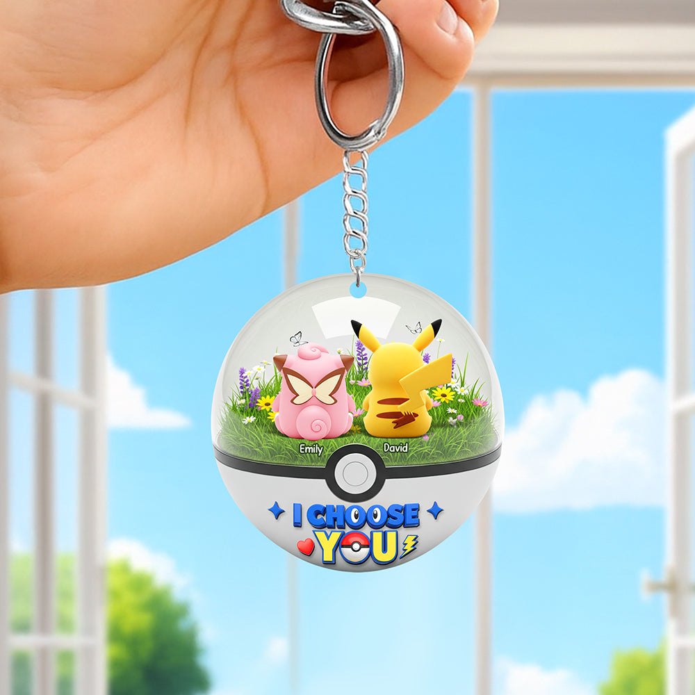 Cartoon Couple Keychain - Personalized Gifts For Couple 03ohqn250725-Homacus