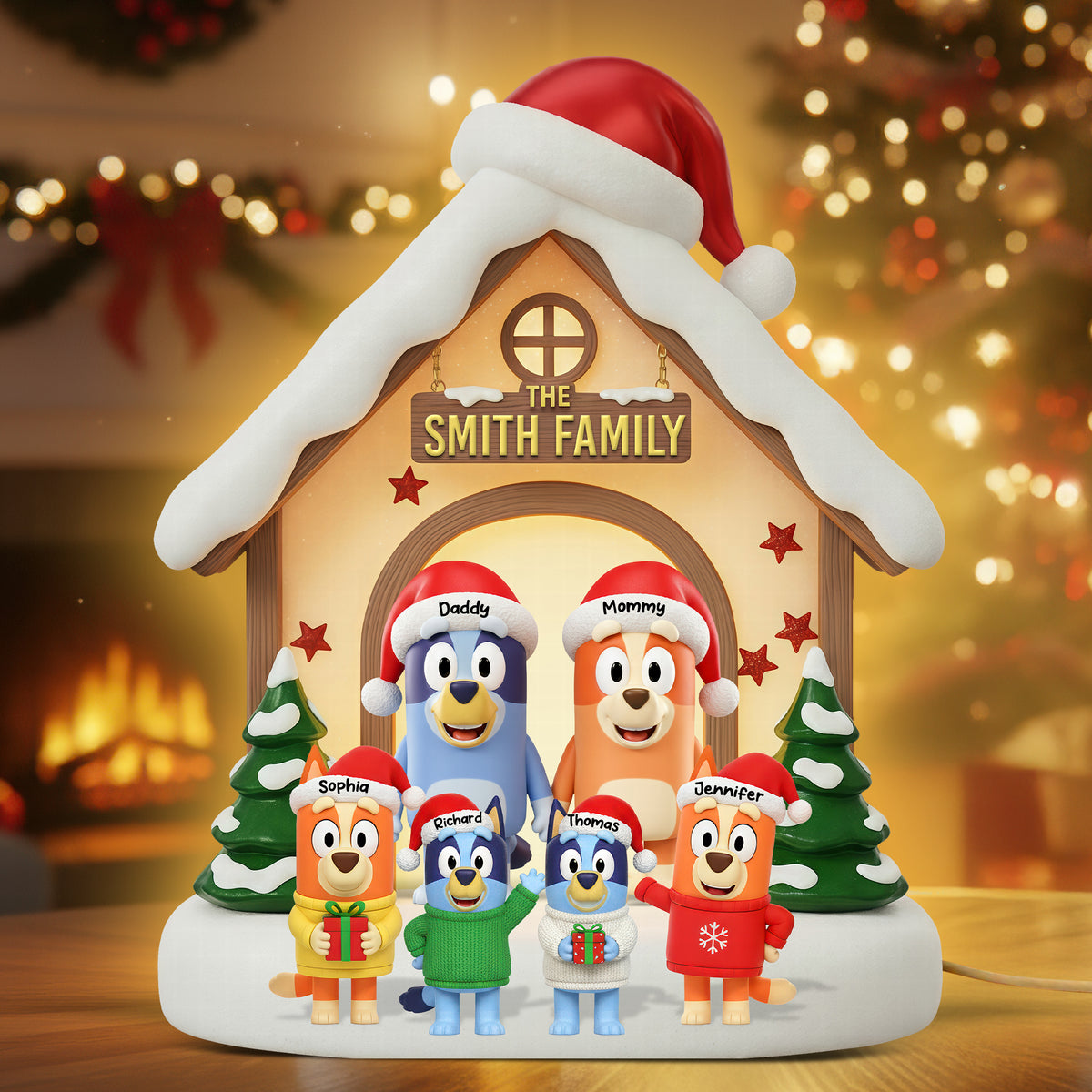 Funny Holiday Acrylic Light Box - Personalized Gifts For Family 06ohqn011125-Homacus