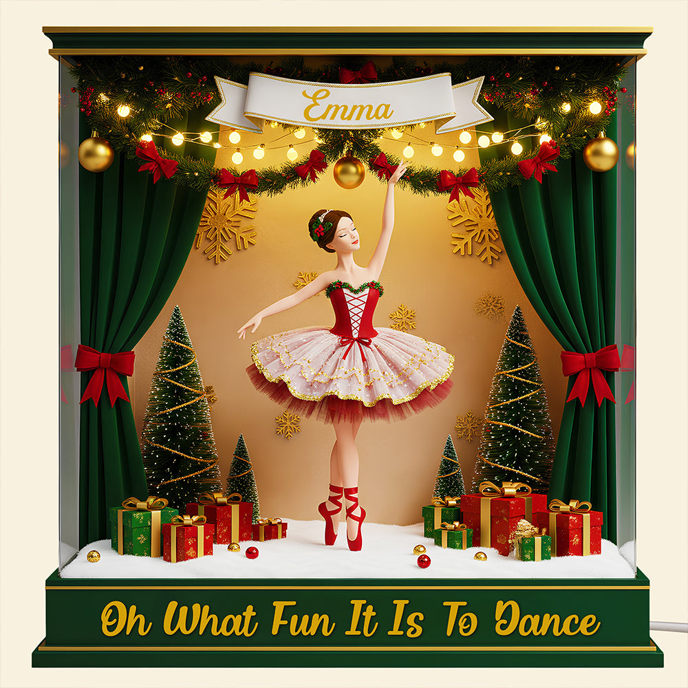 Ballet Christmas Light Box Personalized Dancer Gifts 03PGDT101125-Homacus