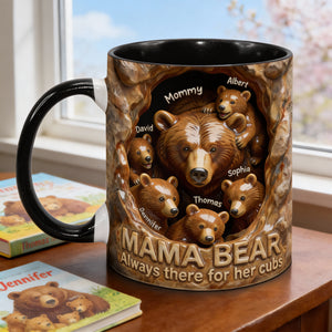 Mama Bear Cozy Nest Coffee Mug, Personalized Gifts For Mom 02qhqn280126-Homacus