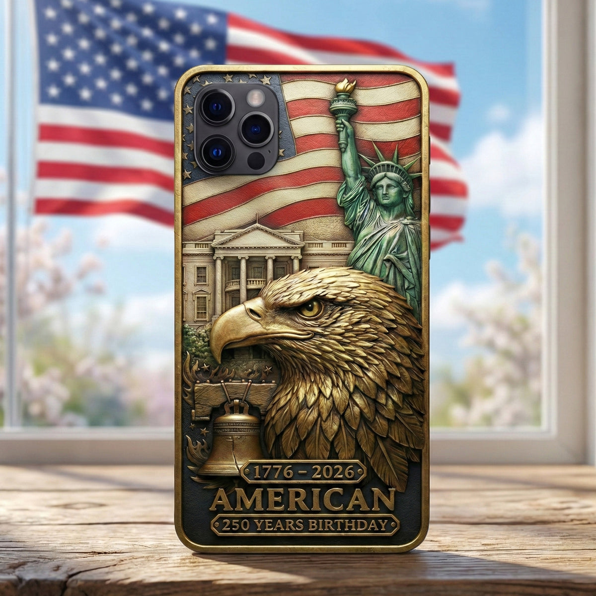 America 250th Anniversary Phone Case - Personalized Gifts 02toqn020226-Homacus