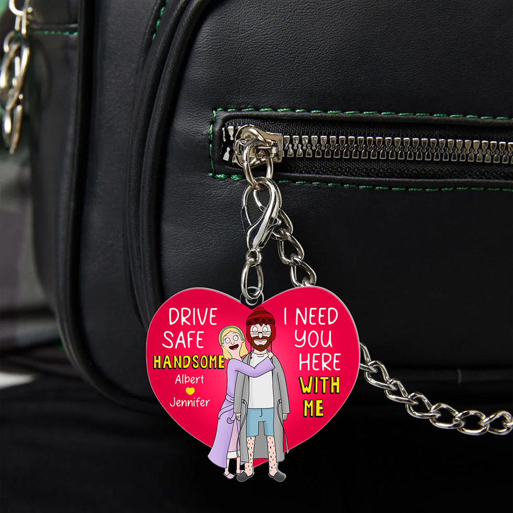 Personalized Gifts For Couple Keychain I Need You Here With Me 04QHQN050225HG-Homacus