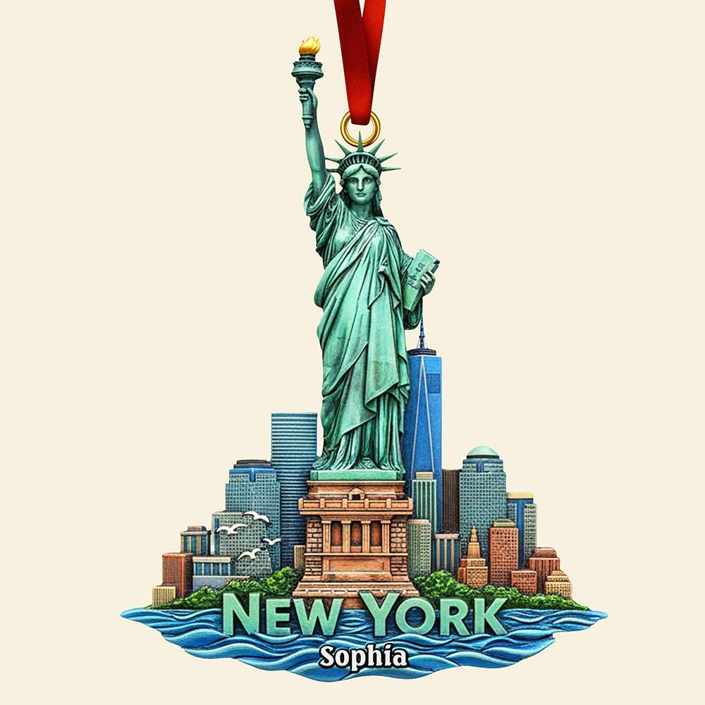 Personalized Christmas Gift - Iconic Destinations Ornament 01OHQN011025-Homacus