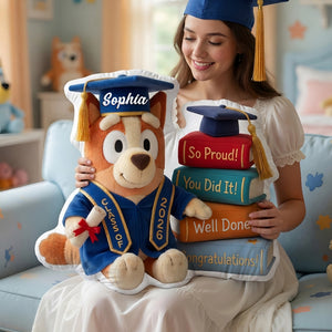Congrats Graduate Shaped Pillow - Personalized Gift For Graduation 01PALU130526-Homacus