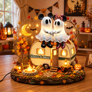 Halloween Camping Couple Acrylic Light Box - Personalized Gifts For Couple 01palu080826