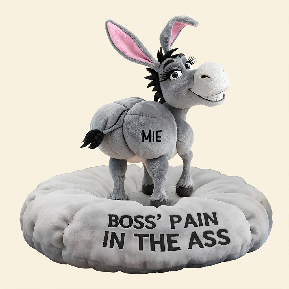 Fun Donkey Office Worker Pillow, Personalized Gifts For Coworker 03qhdt151125-Homacus