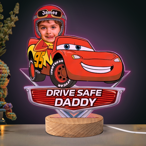 Custom Photo Gifts For Kids Cartoon Car LED Light 01acpu091224-Homacus