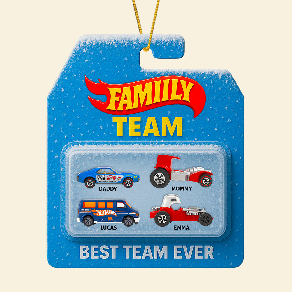 Family Racing Team Ornament Christmas Personalized Gifts For Family 01OHDT040925-Homacus